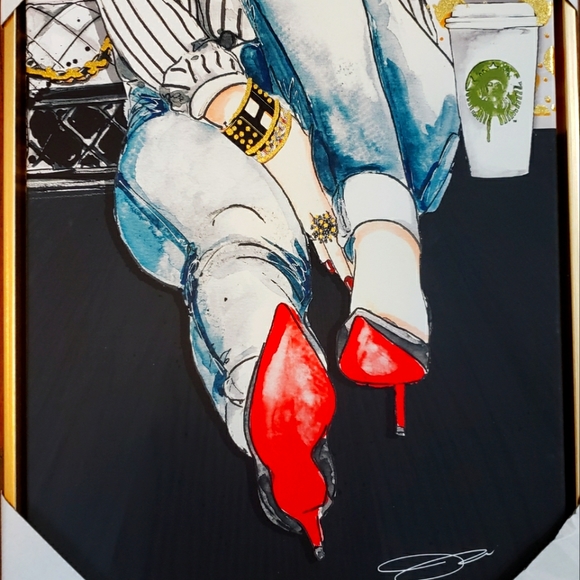 Louis Vuitton Fashion Glam Girl Wall Art